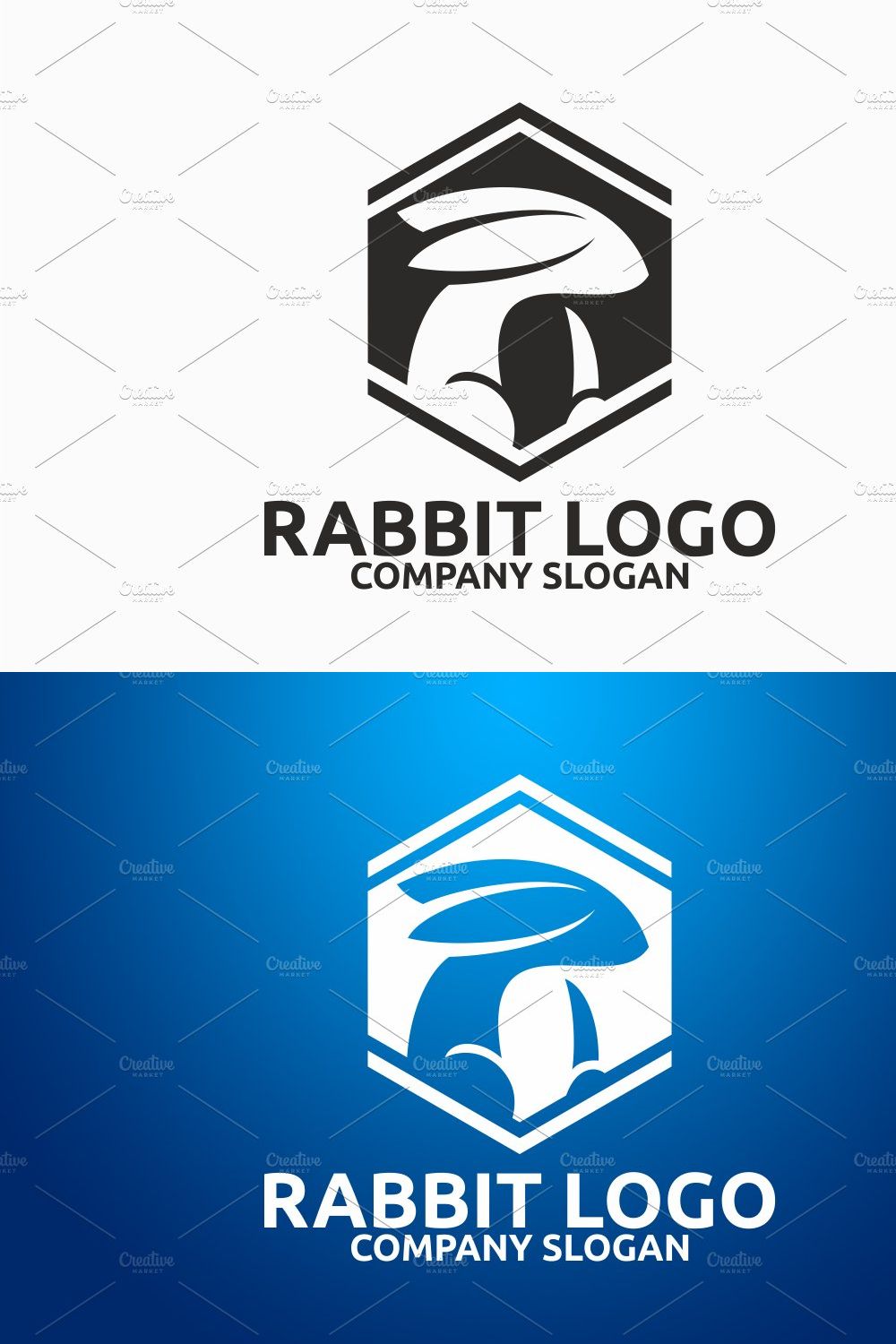 Rabbit Logo pinterest preview image.