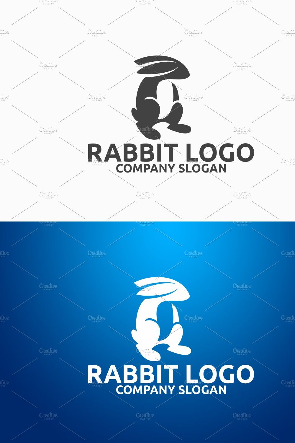 Rabbit Logo pinterest preview image.