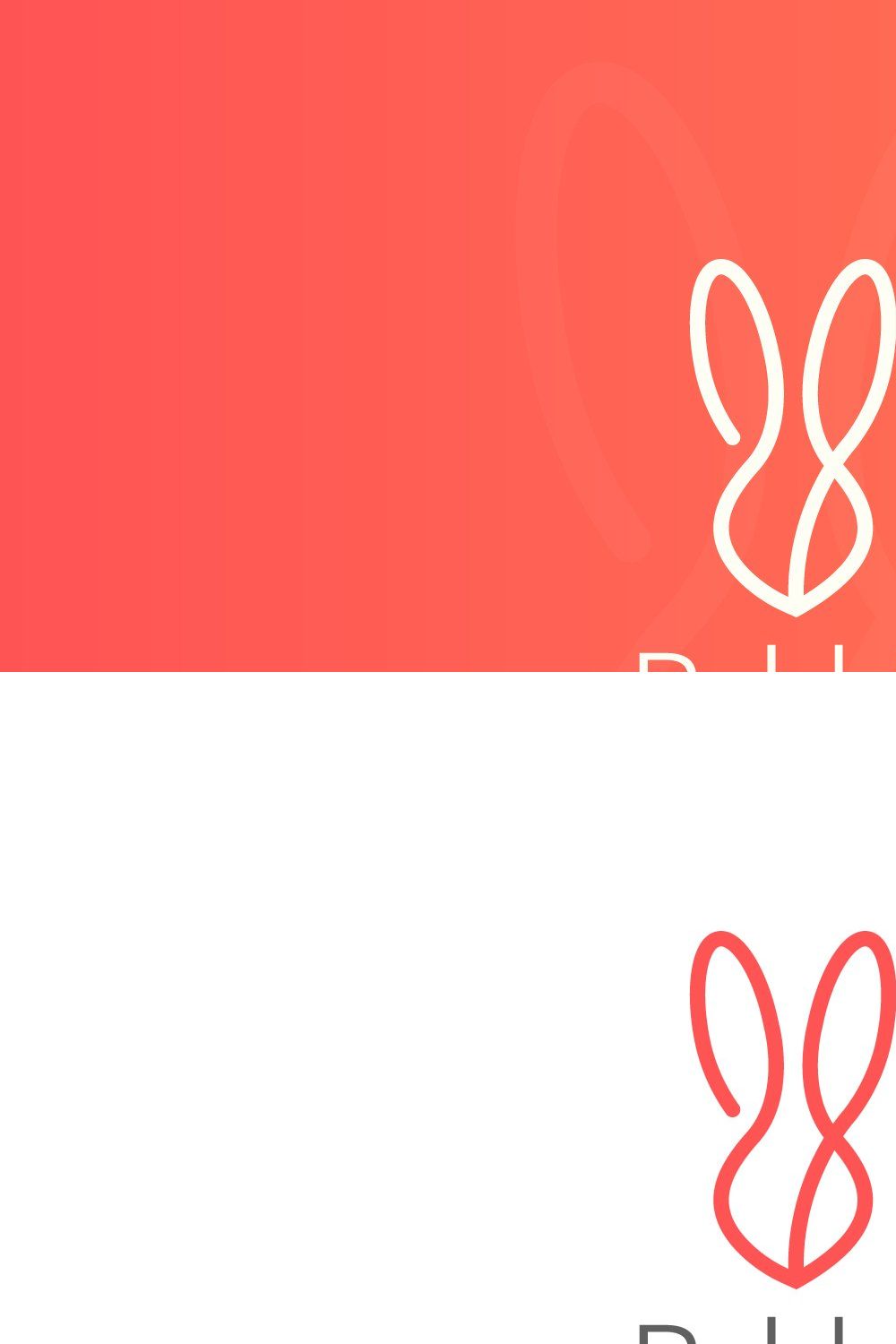 Rabbit logo pinterest preview image.