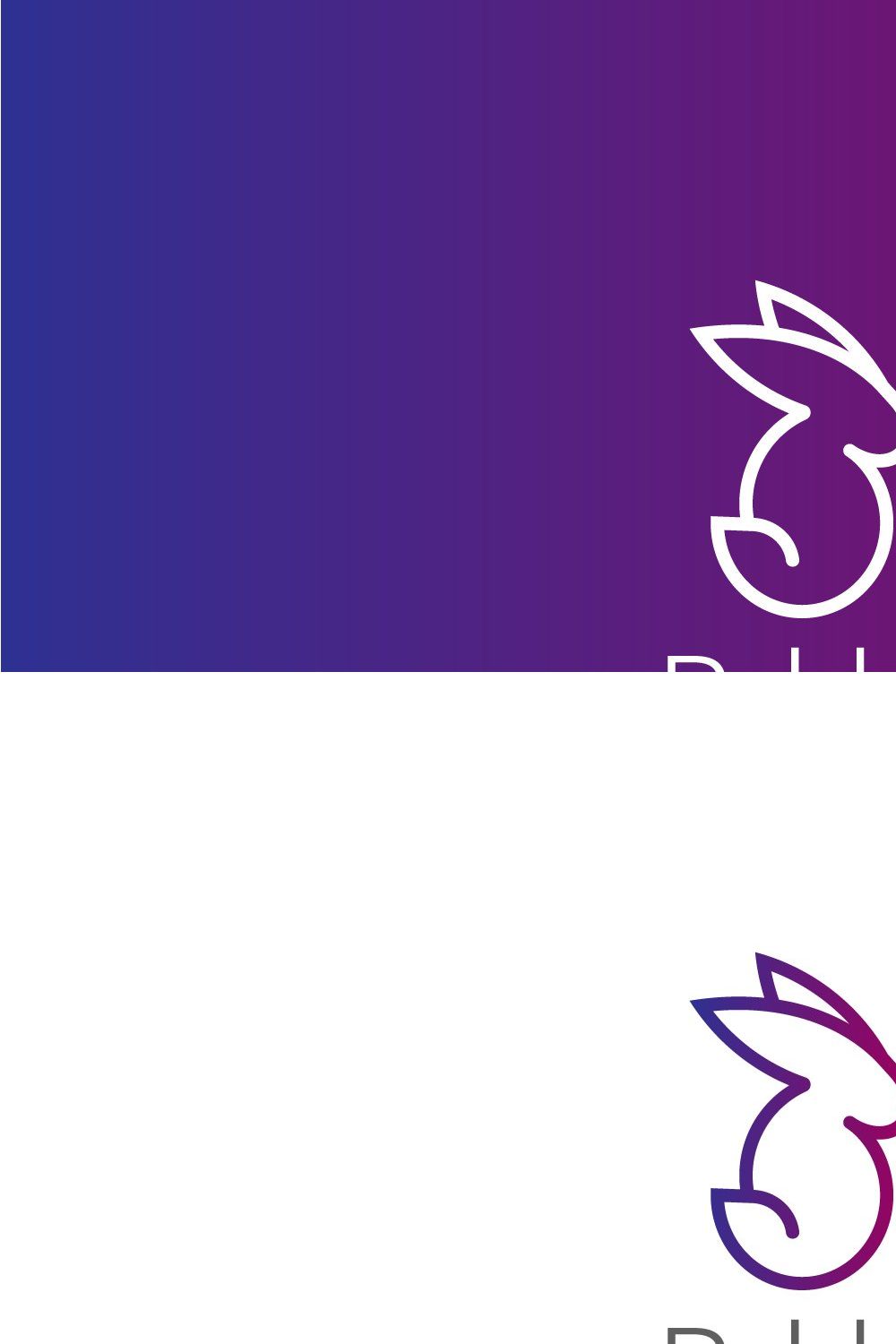 rabbit logo pinterest preview image.