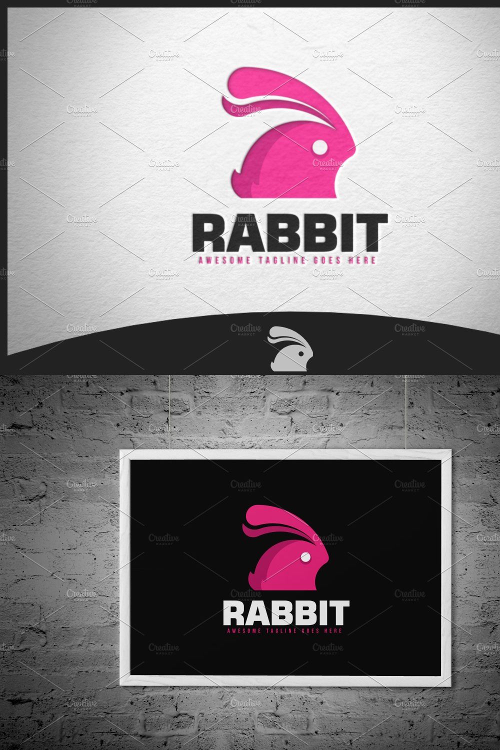 Rabbit Logo pinterest preview image.