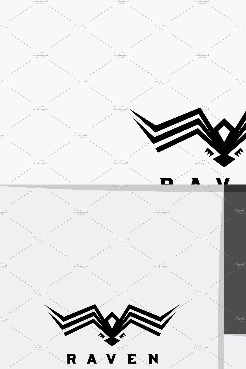 Raven Logo pinterest preview image.