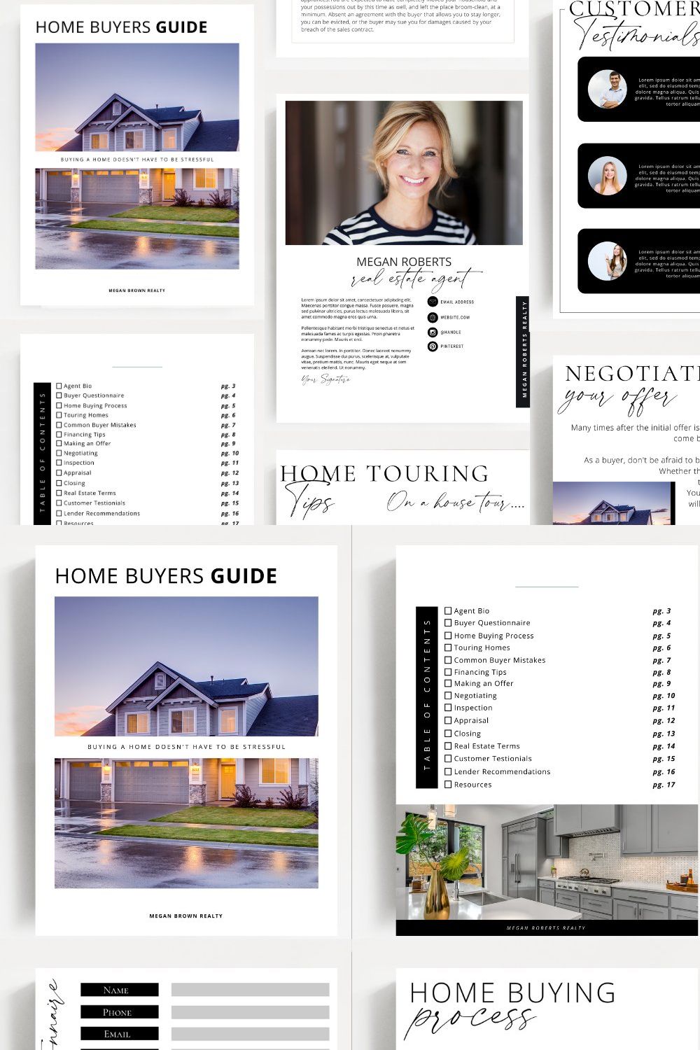 Real Estate Buyers Packet pinterest preview image.