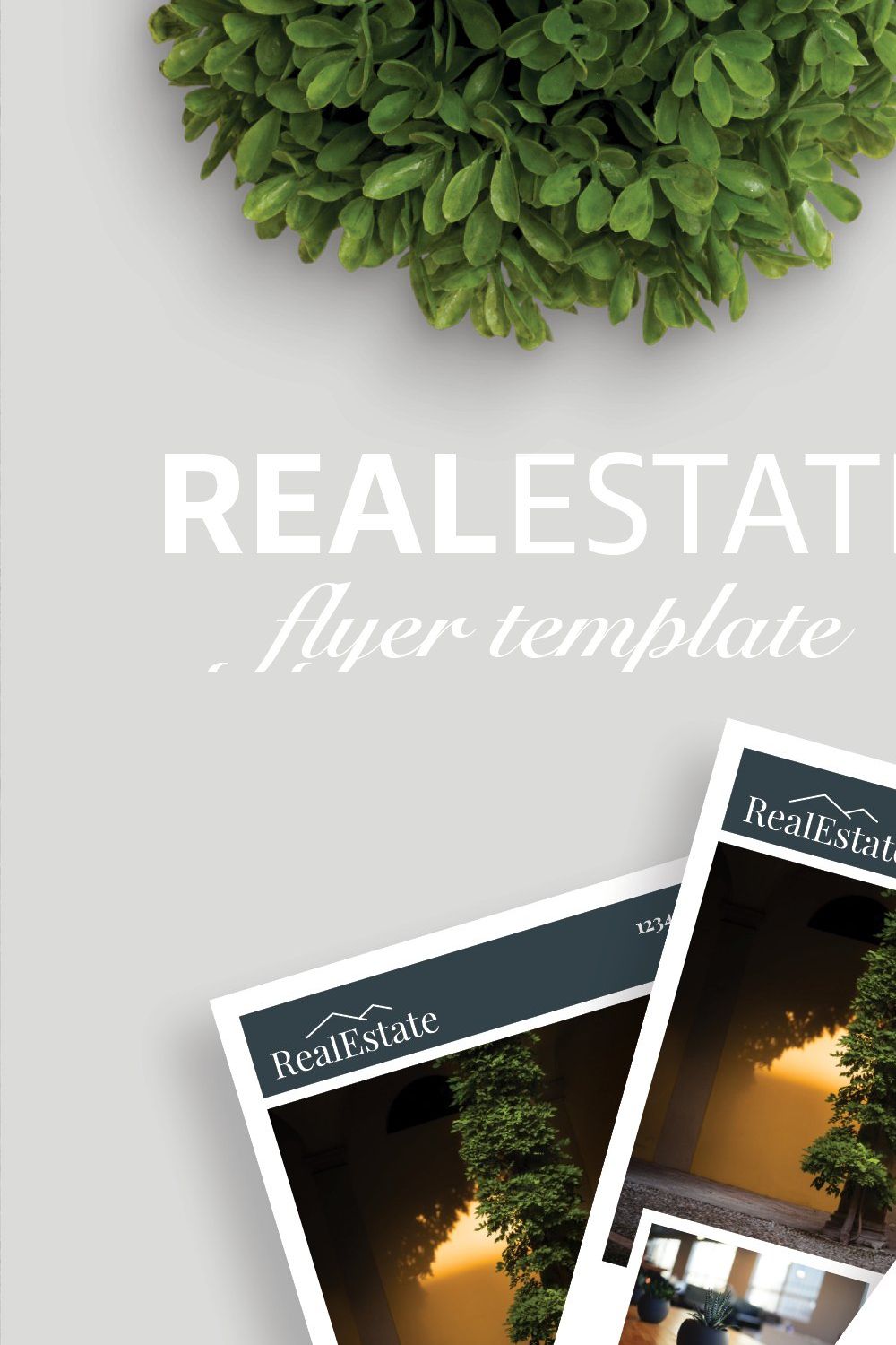 Real Estate Flyer Template No.1 pinterest preview image.