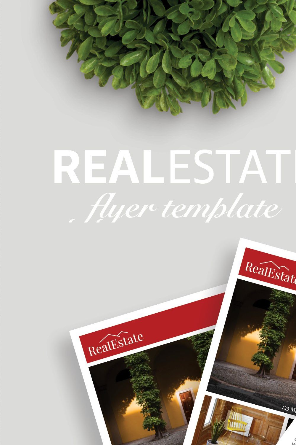 Real Estate Flyer Template No.3 pinterest preview image.