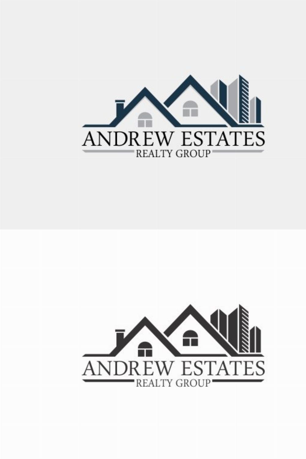 Real Estate Logo pinterest preview image.