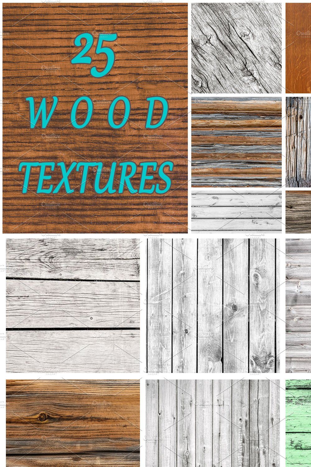 Real wood textures, wood backgrounds pinterest preview image.