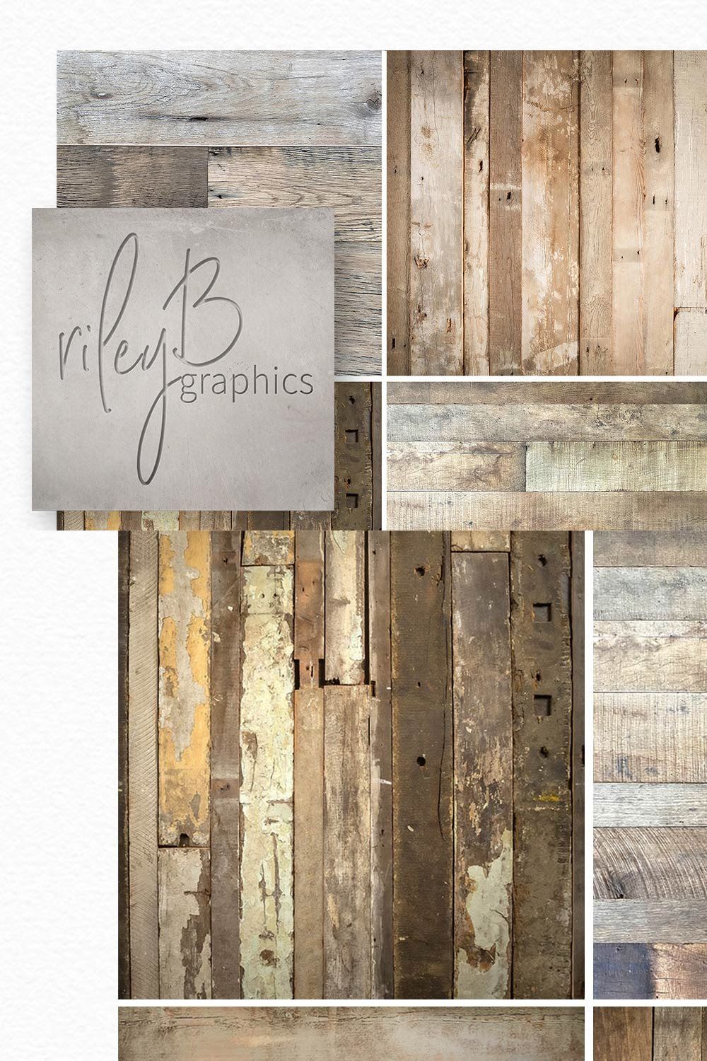 Reclaimed Wood Textures pinterest preview image.