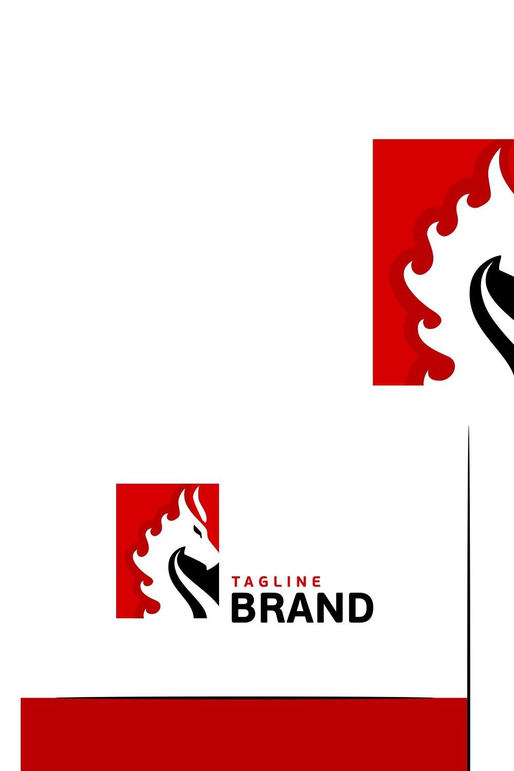 Red Dragon Logo pinterest preview image.