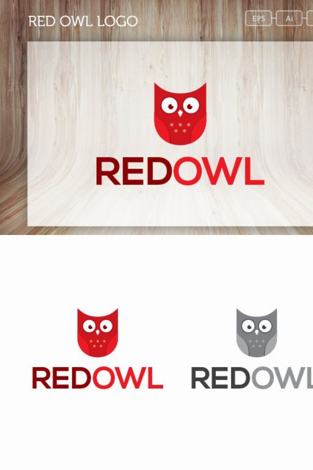Red Owl Logo pinterest preview image.