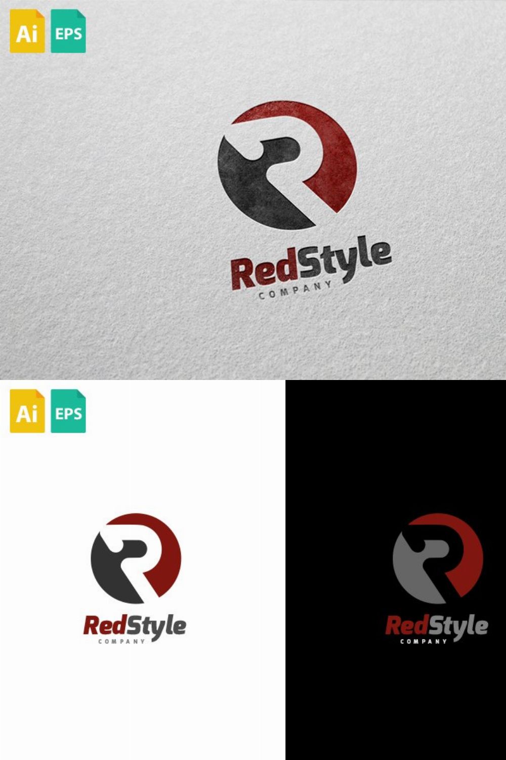 Red Style Logo pinterest preview image.