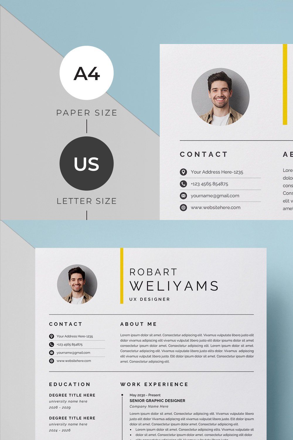 Resume pinterest preview image.