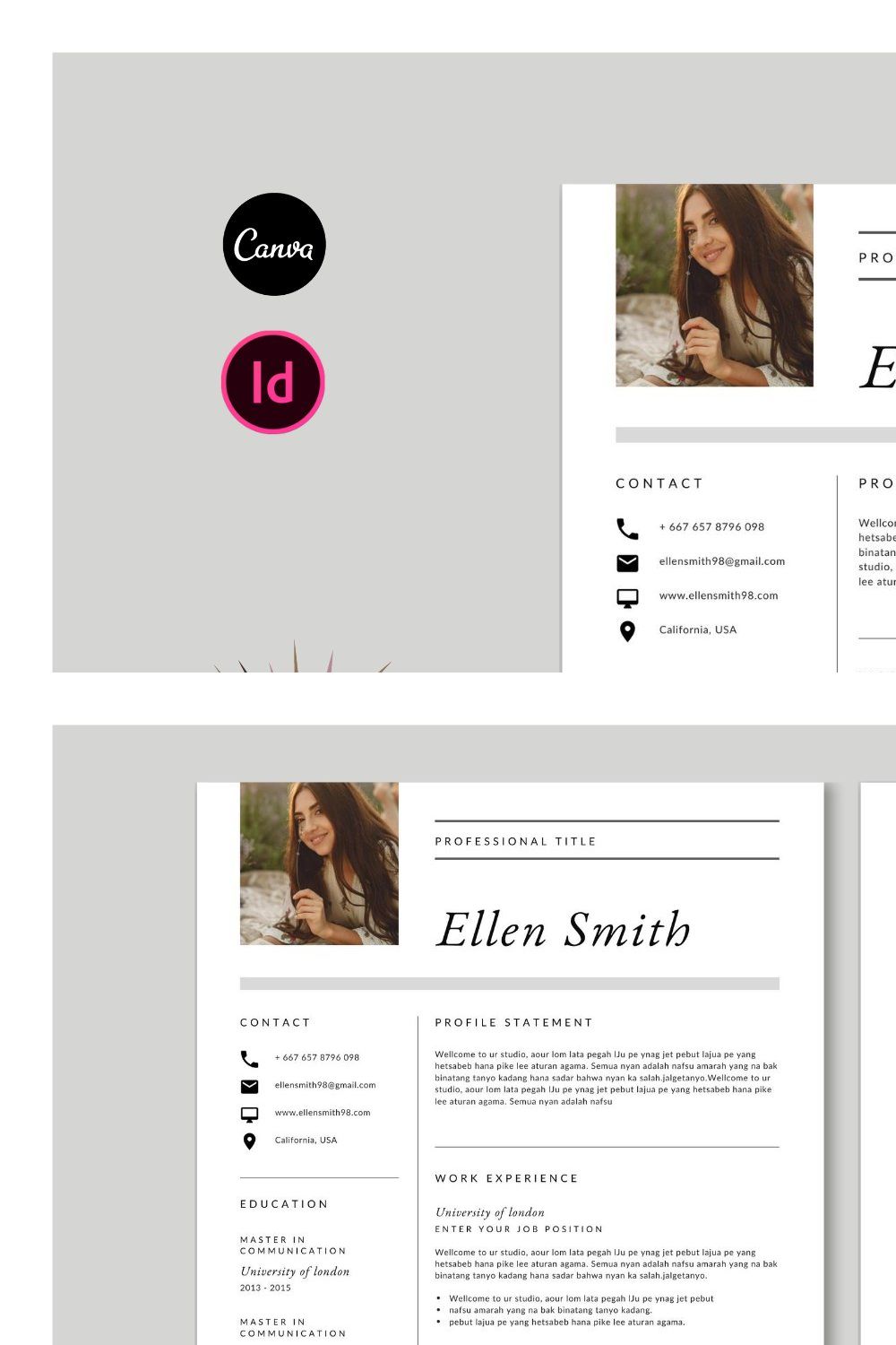 Resume pinterest preview image.