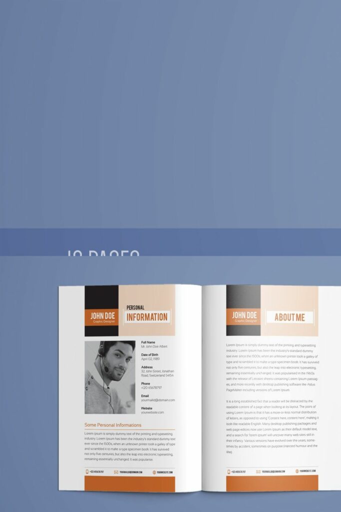 Resume Booklet Template Vol 01 - Pimg Resume Booklet Template Vol. 01 384 683x1024 