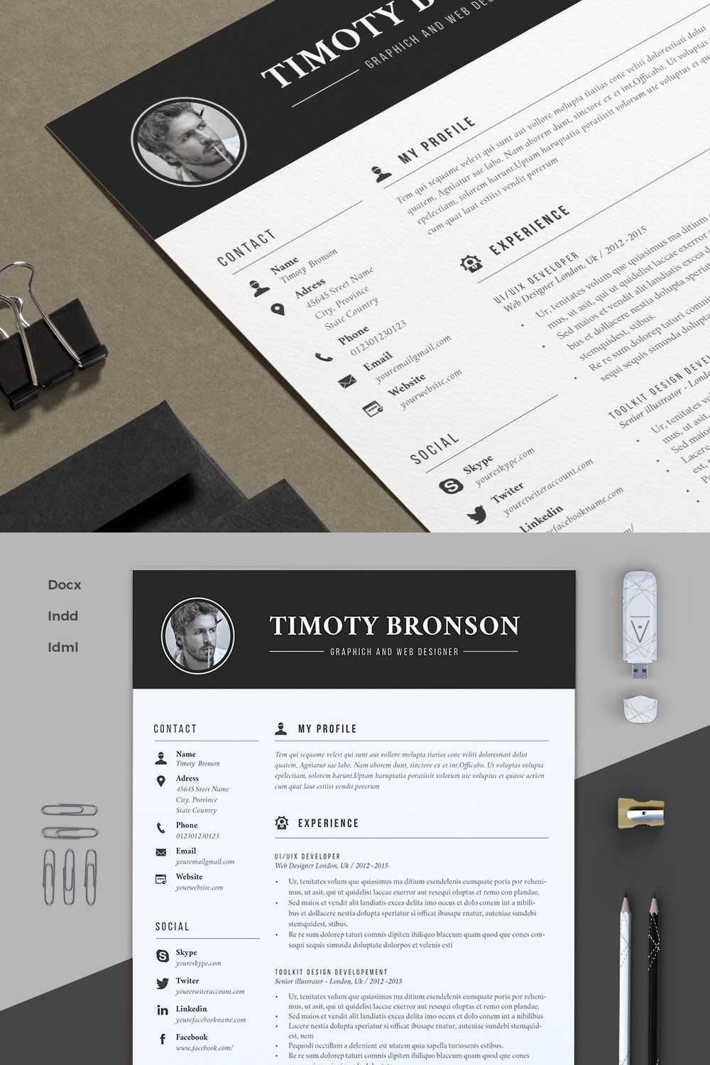 Resume Extended pinterest preview image.