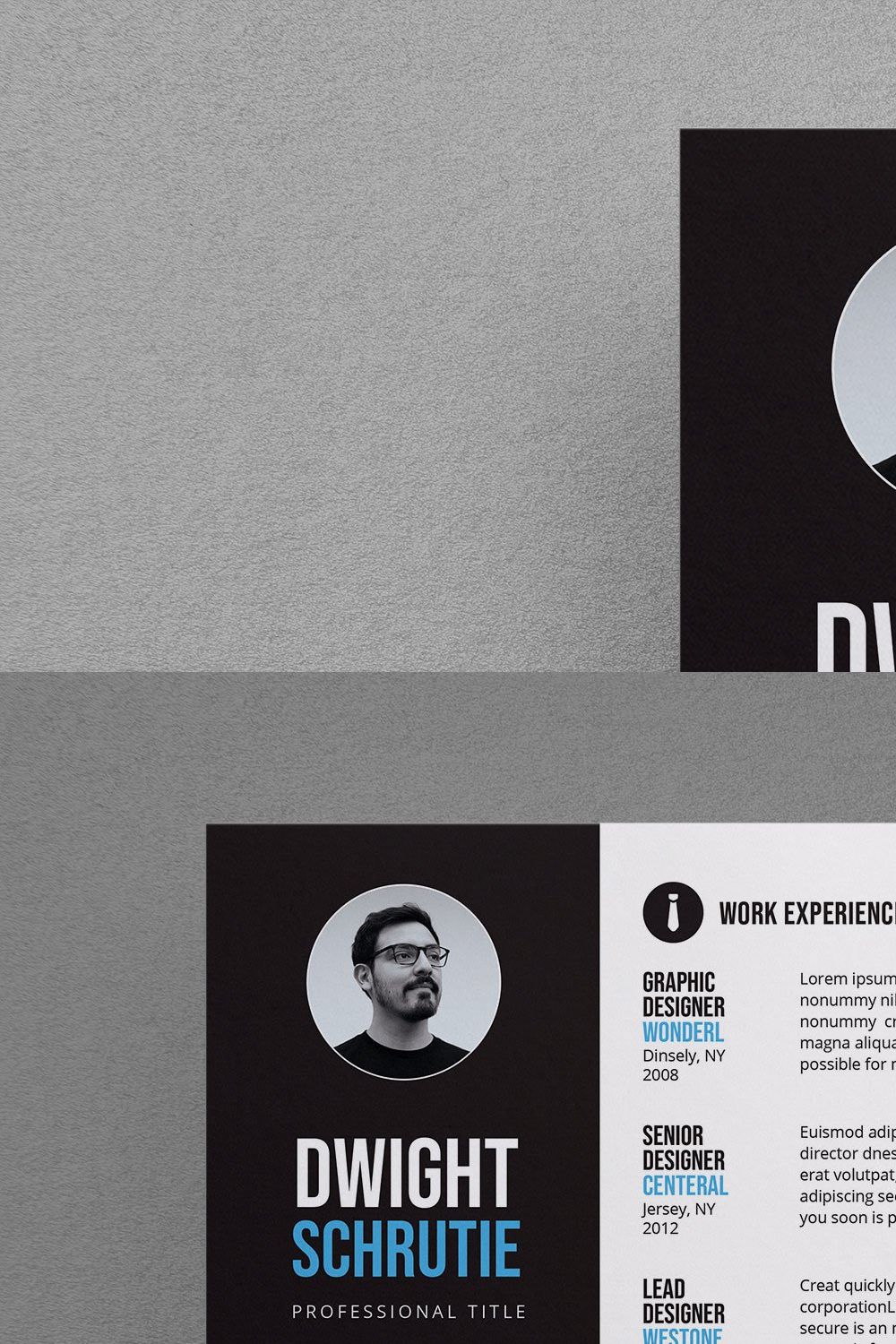 Resume/CV pinterest preview image.