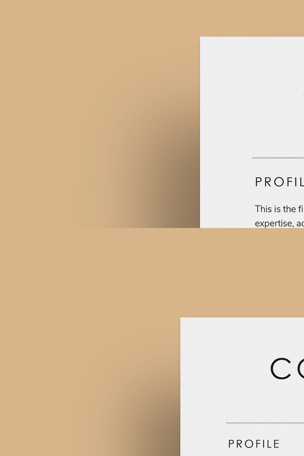 Resume/CV - The Courtney pinterest preview image.