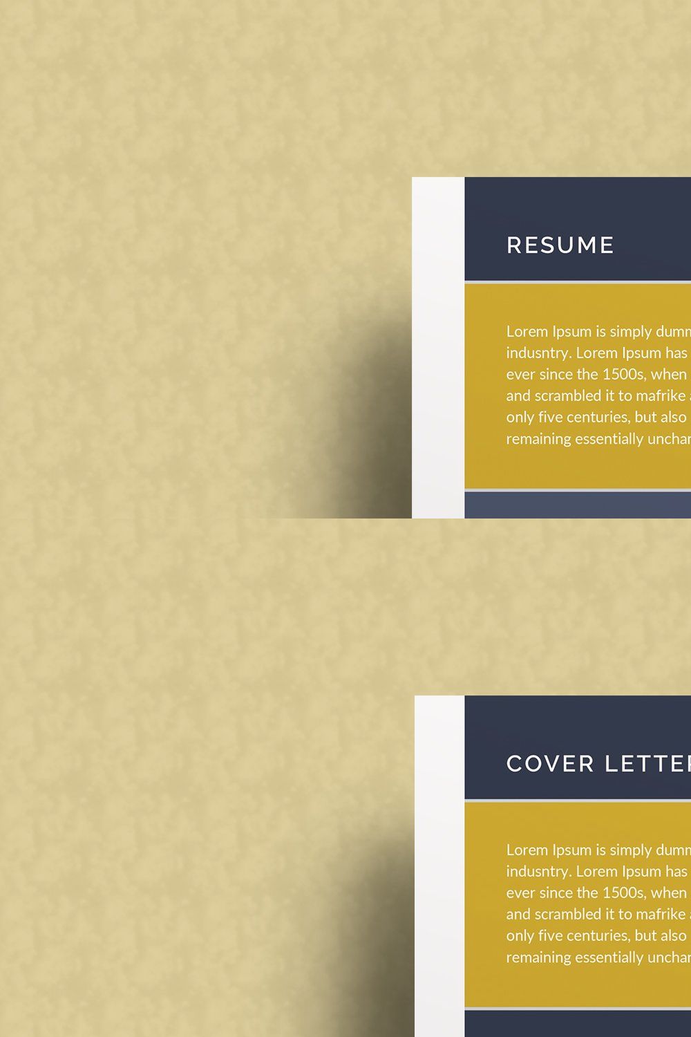 Resume/CV Word pinterest preview image.