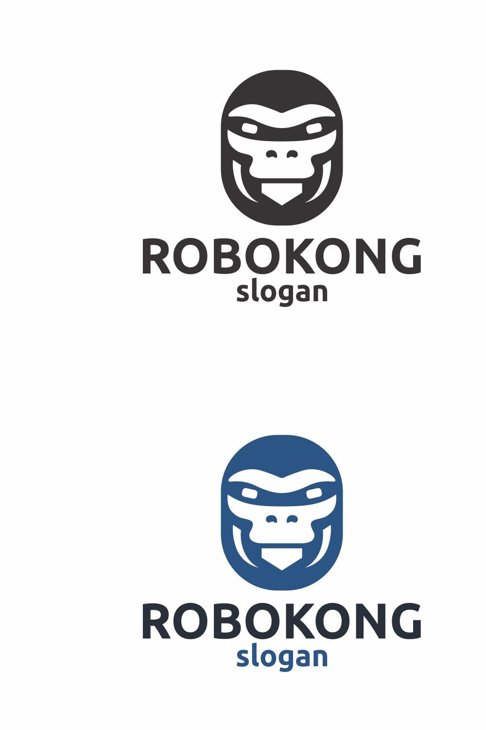 Robot Gorilla Logo pinterest preview image.