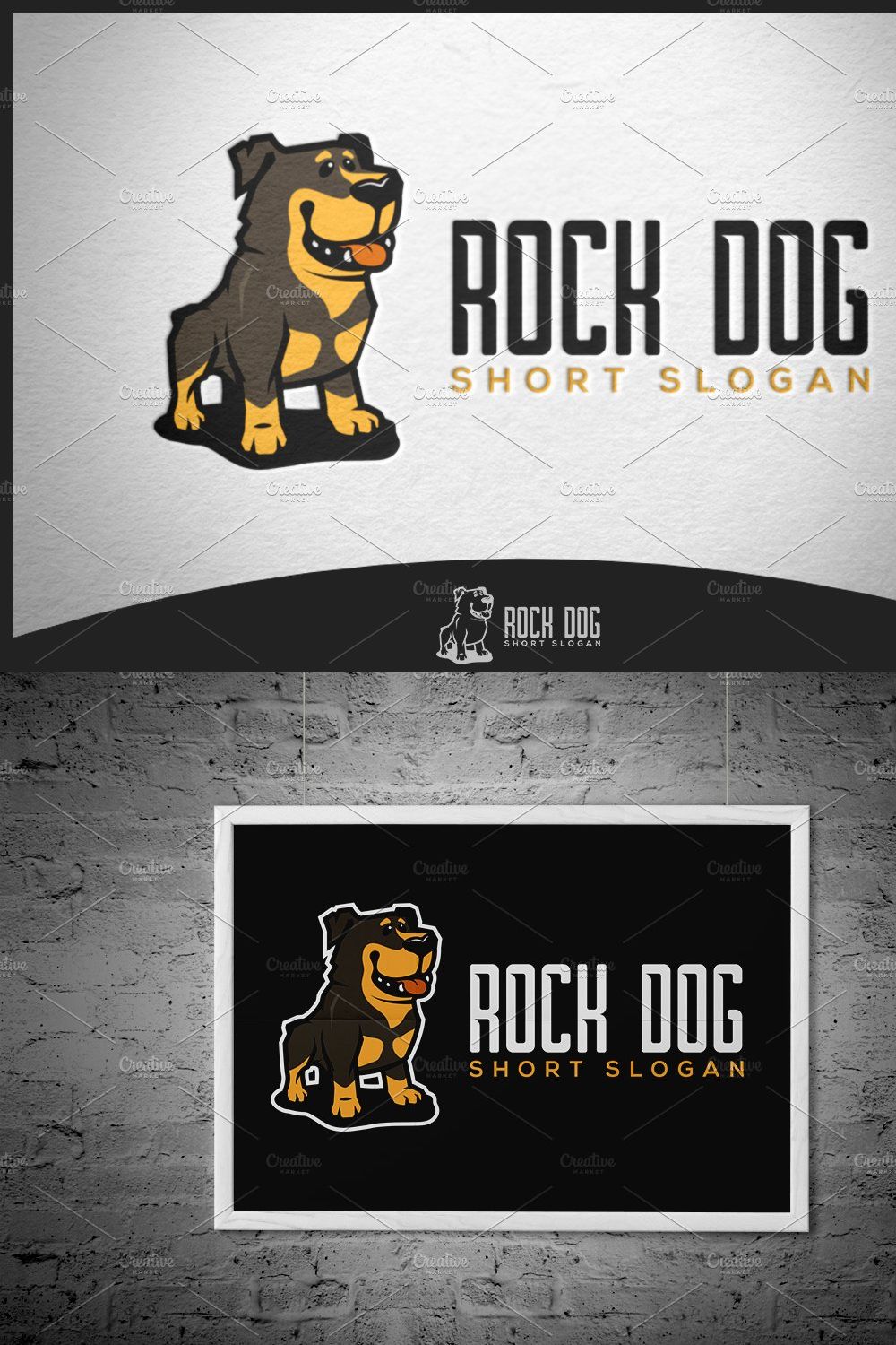 Rock Dog Logo pinterest preview image.