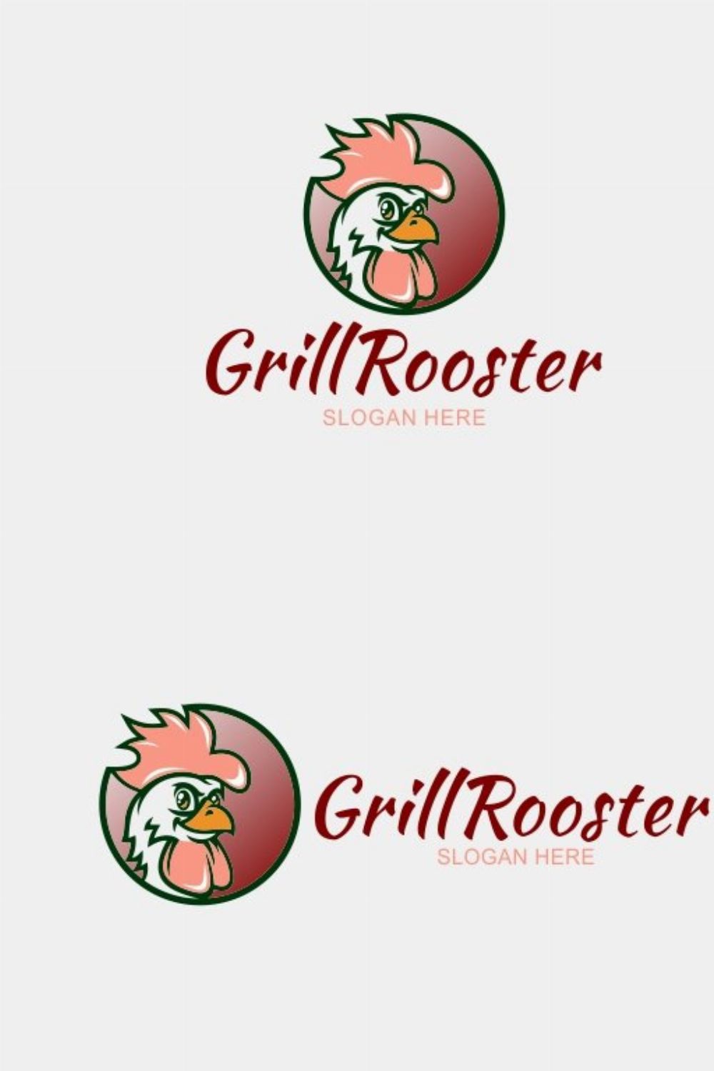 Rooster Logo pinterest preview image.