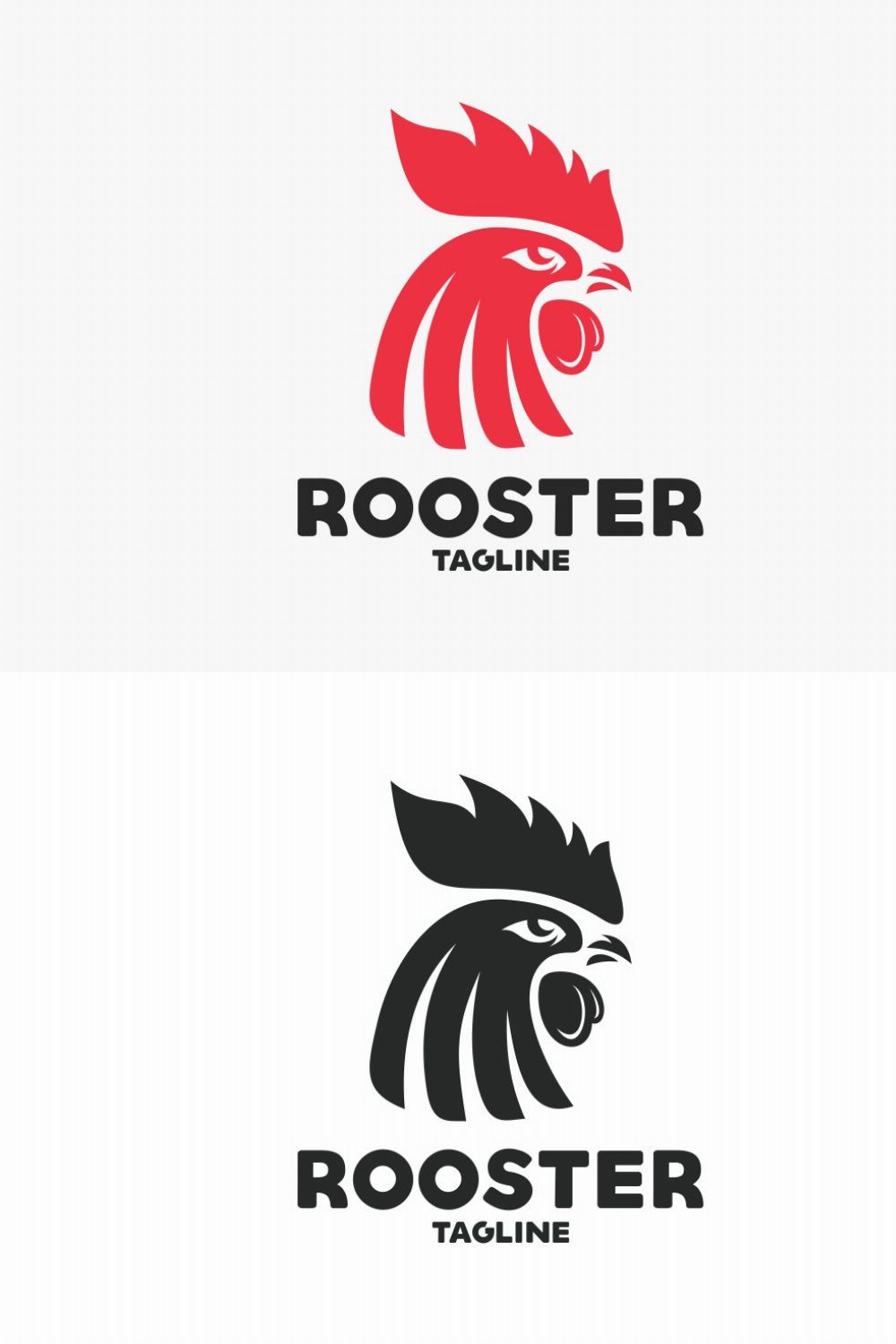 Rooster Logo pinterest preview image.