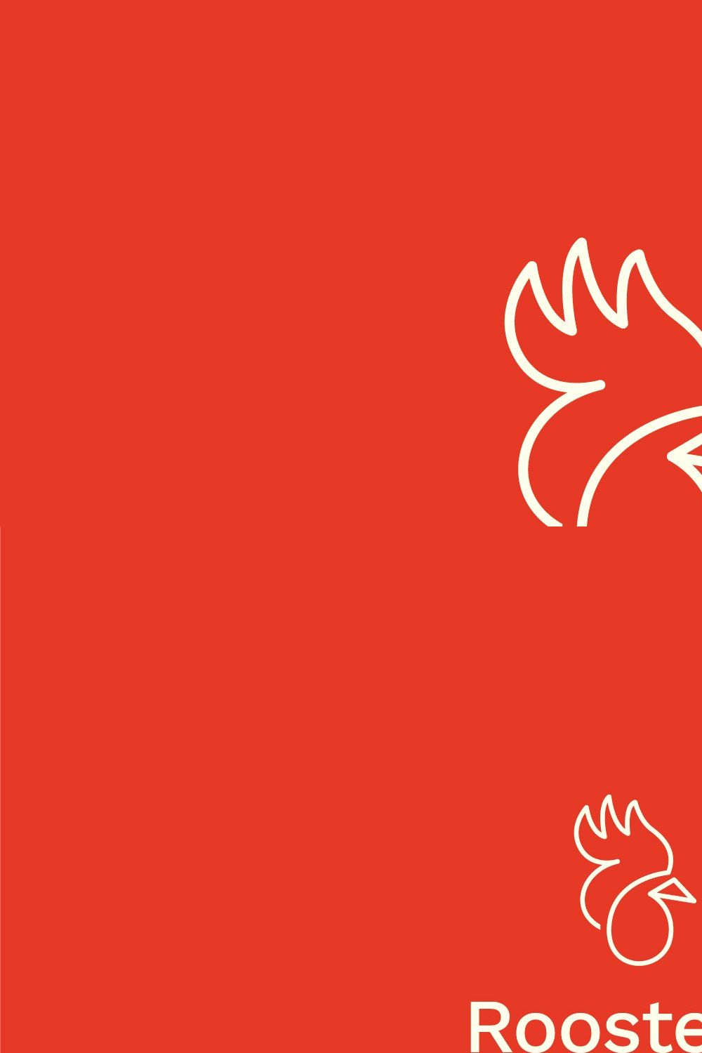 Rooster Logo pinterest preview image.