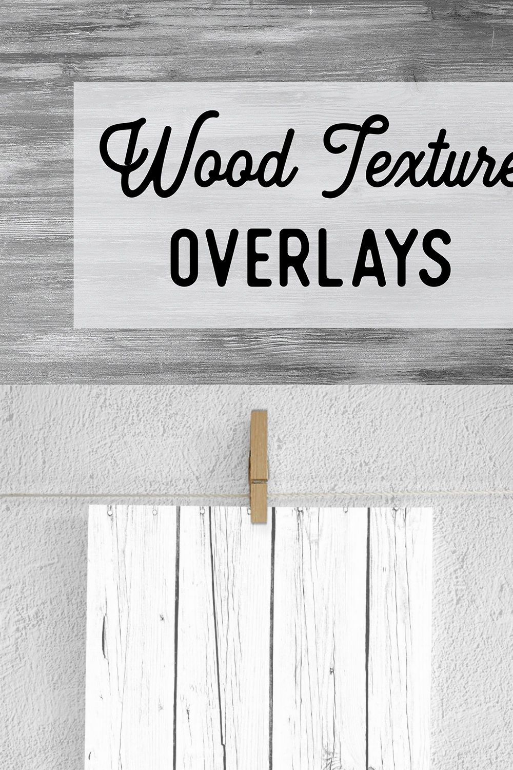 Rustic Wood Overlays pinterest preview image.