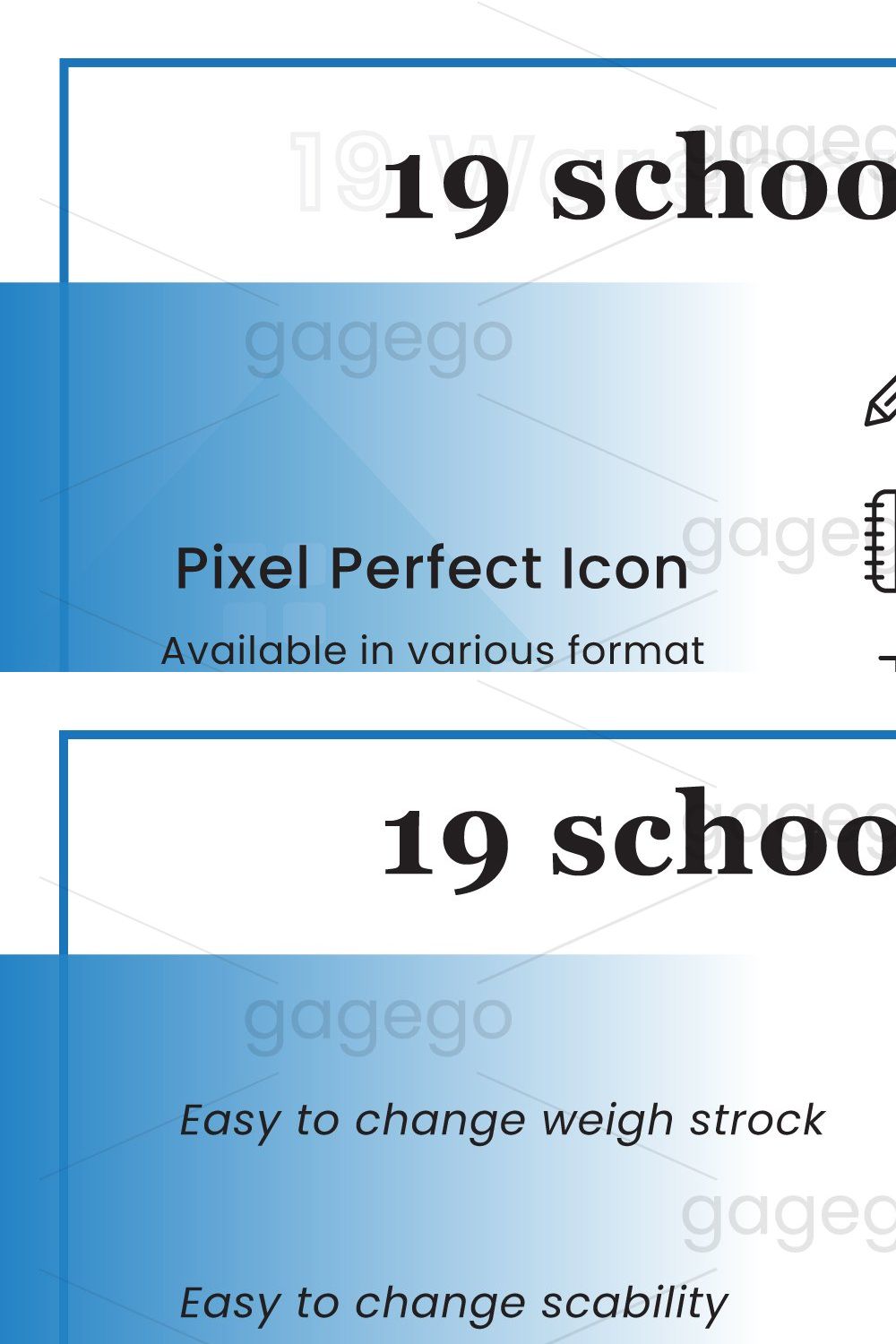 School education icon pinterest preview image.