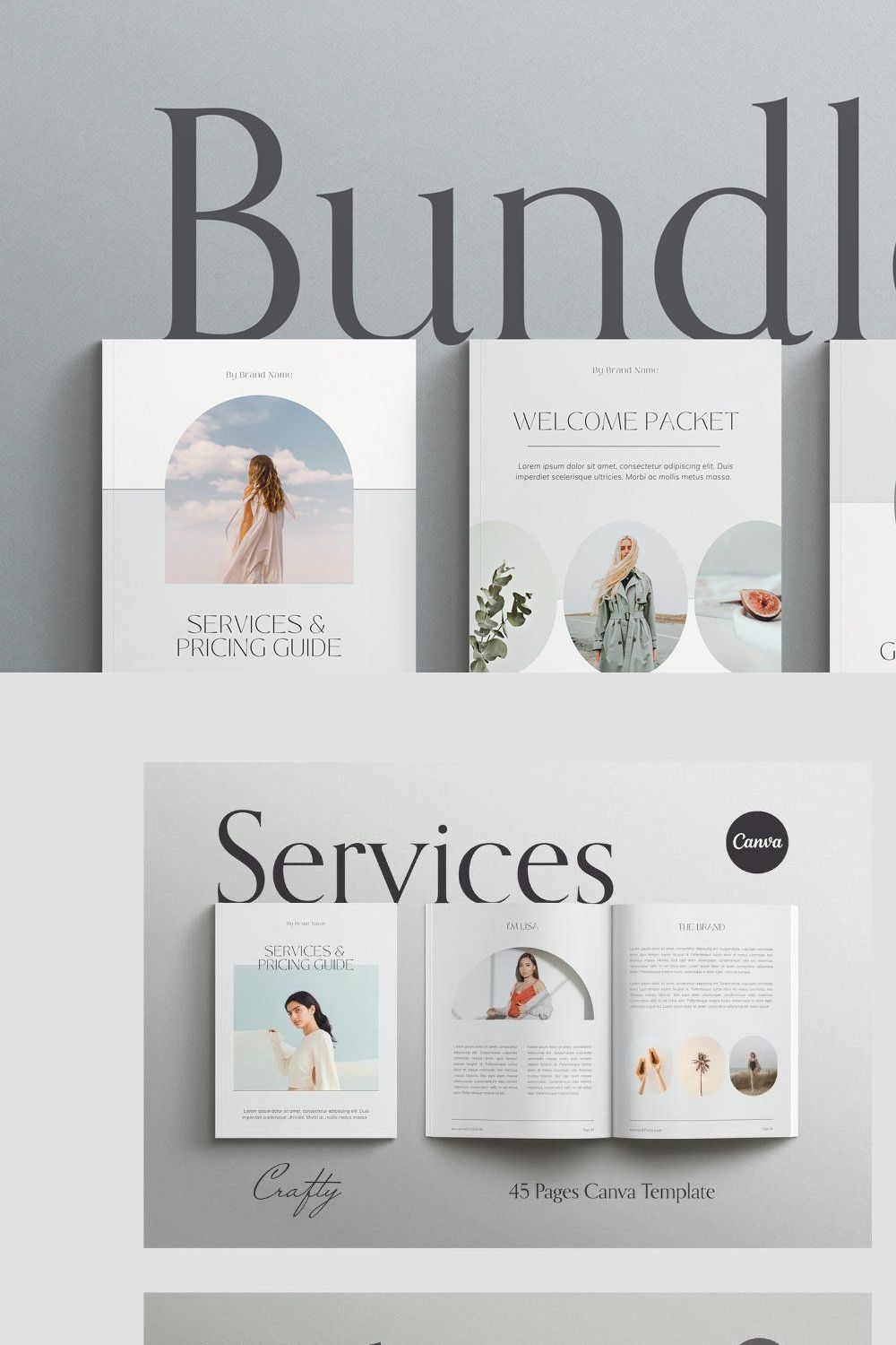 Service Experience Canva Templates pinterest preview image.