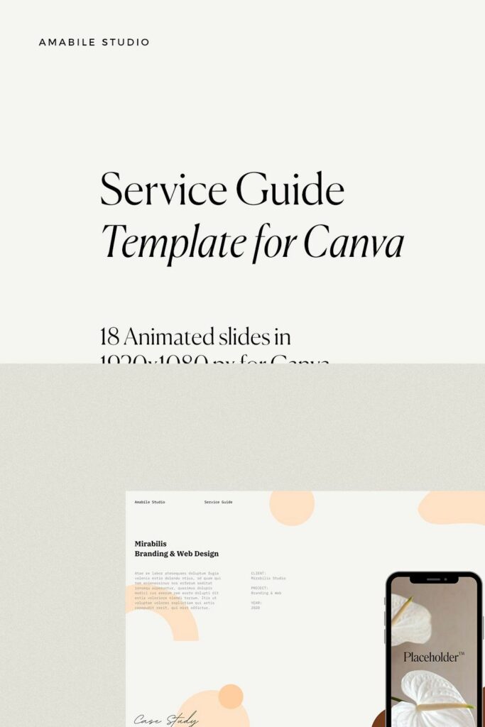 Service Guide Template for Canva – MasterBundles