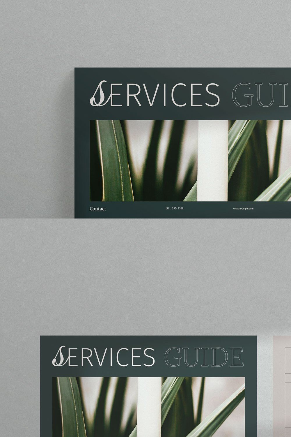 Services And Pricing Guide Template pinterest preview image.