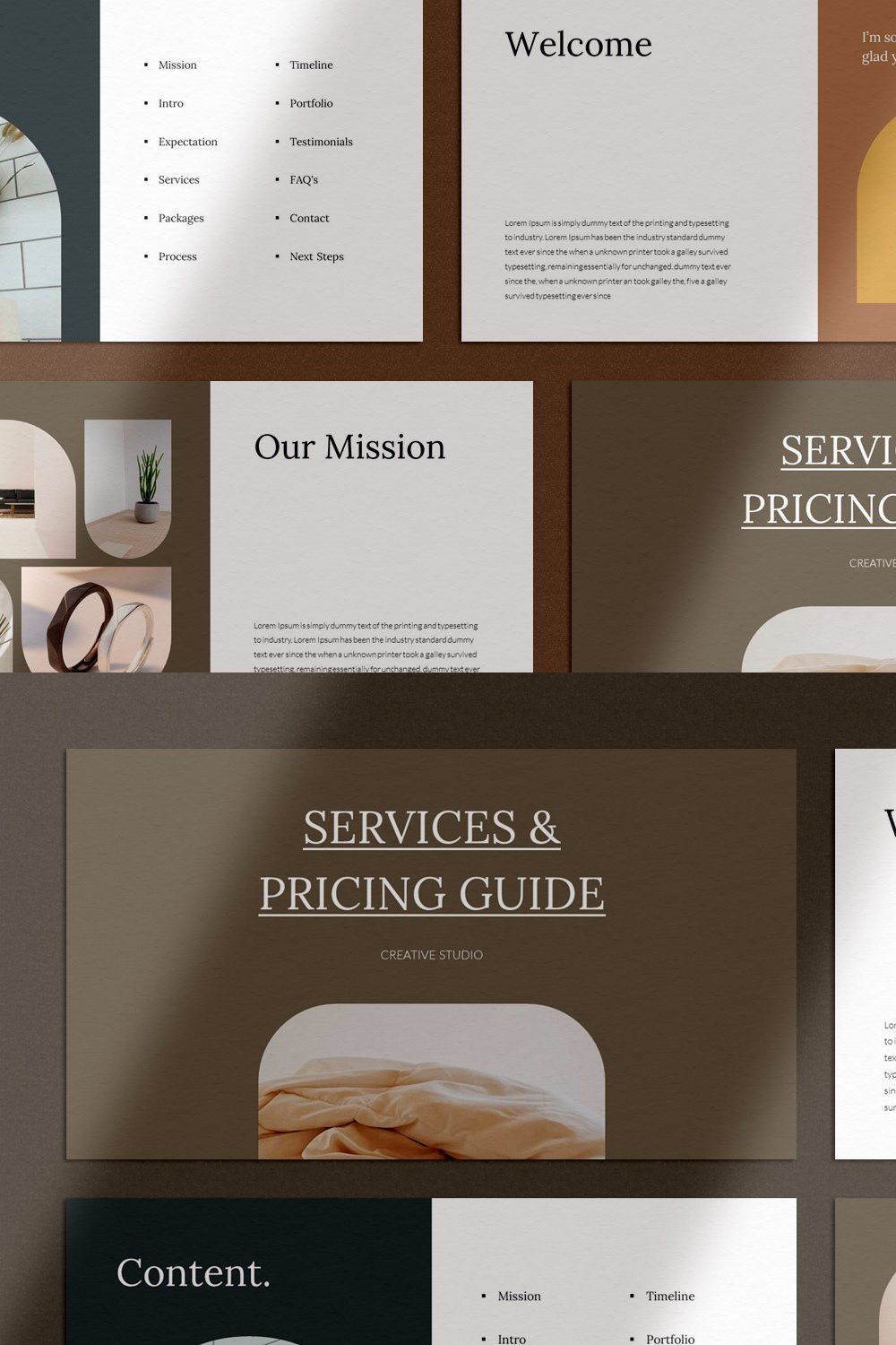 Services & Pricing Guide pinterest preview image.