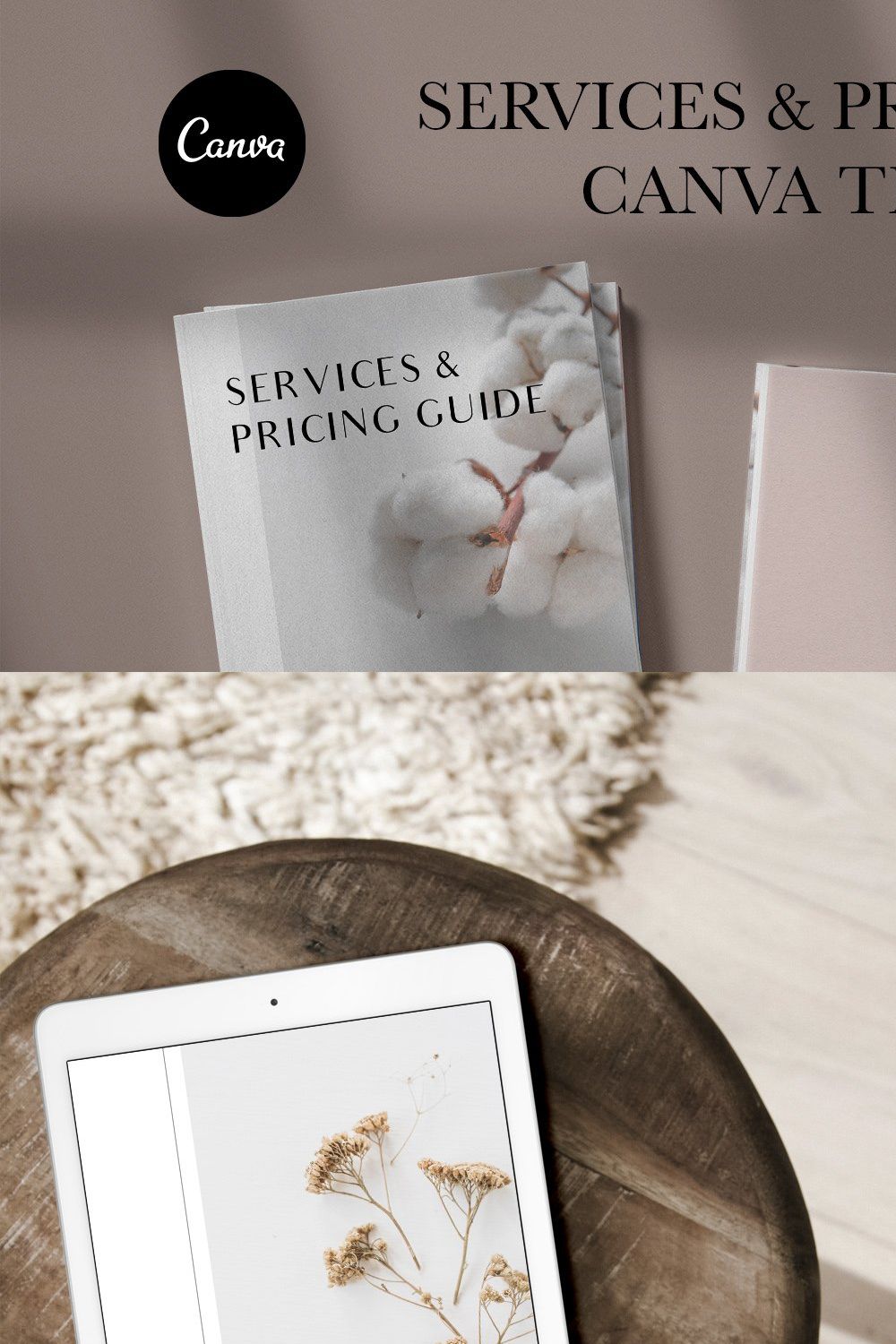 Services & Pricing Template | JANE pinterest preview image.