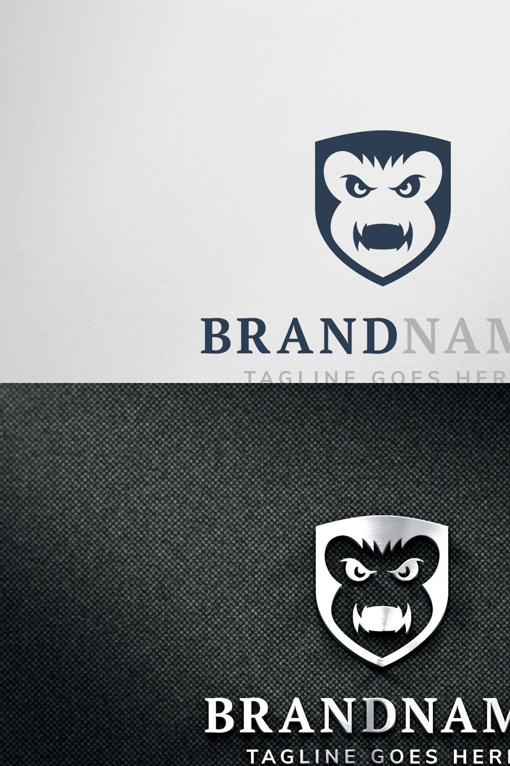 Shield Gorilla Logo pinterest preview image.