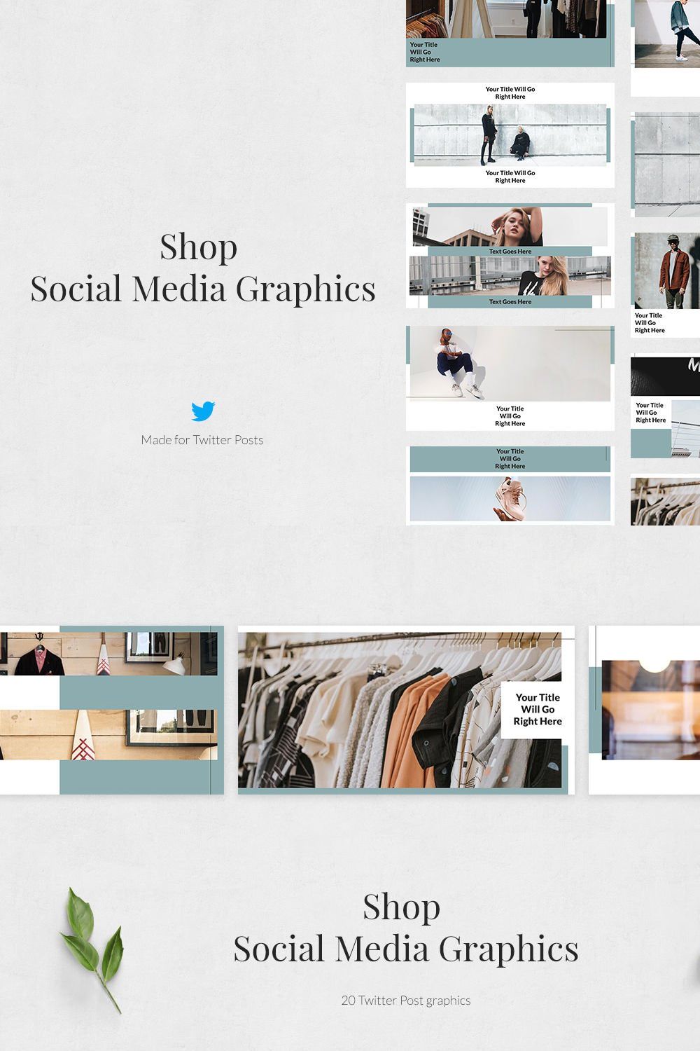 Shop Twitter Posts pinterest preview image.