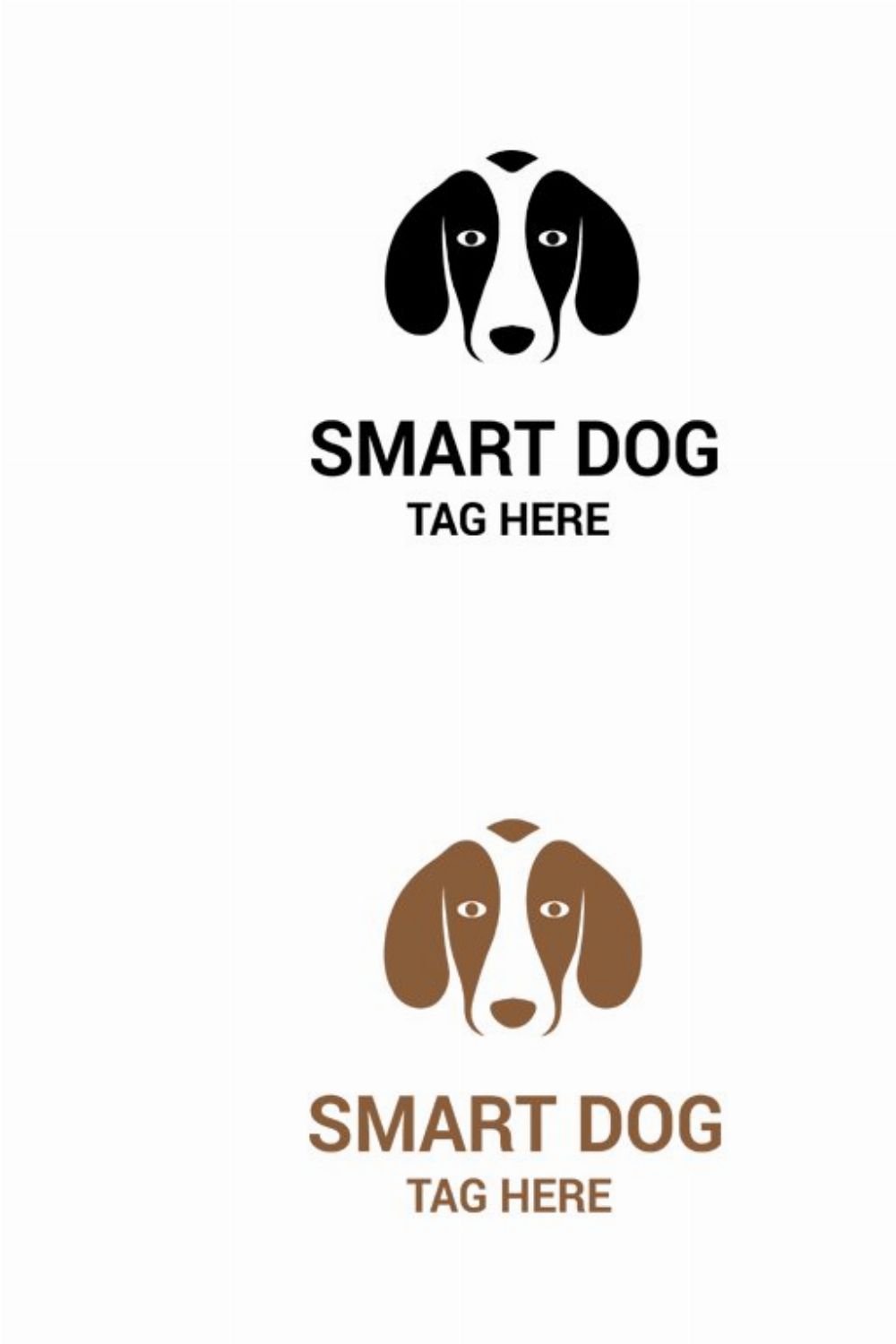 Smart Dog Logo pinterest preview image.