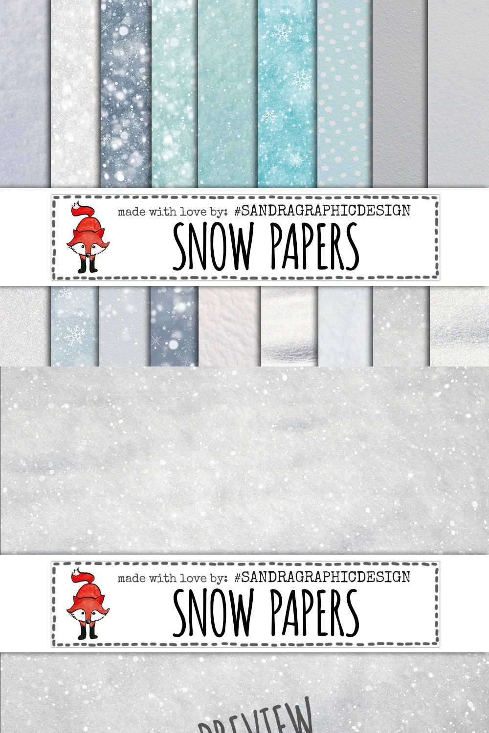 Snow background textures pinterest preview image.