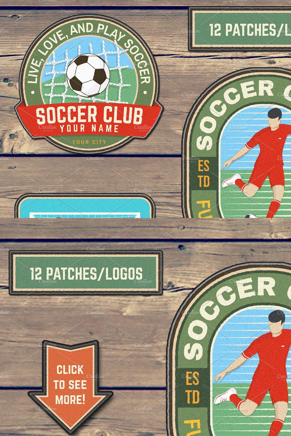 Soccer Club Patches/Logos pinterest preview image.