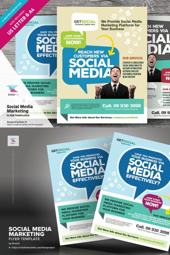 Social Media Marketing Flyers – MasterBundles