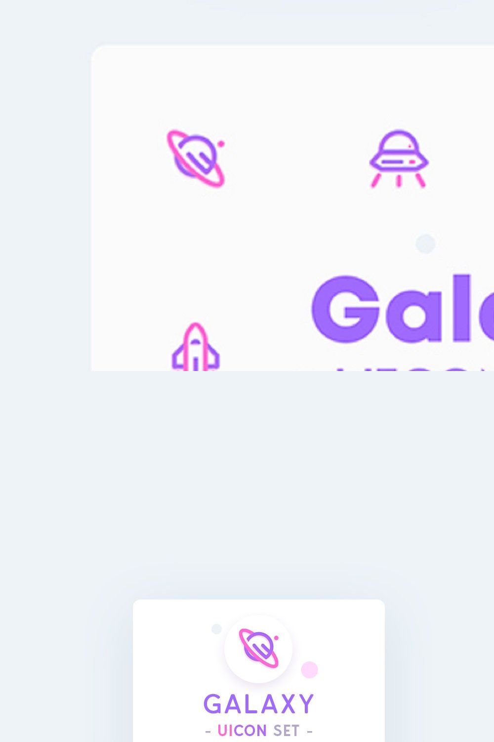 Space , Galaxy Icons Set pinterest preview image.