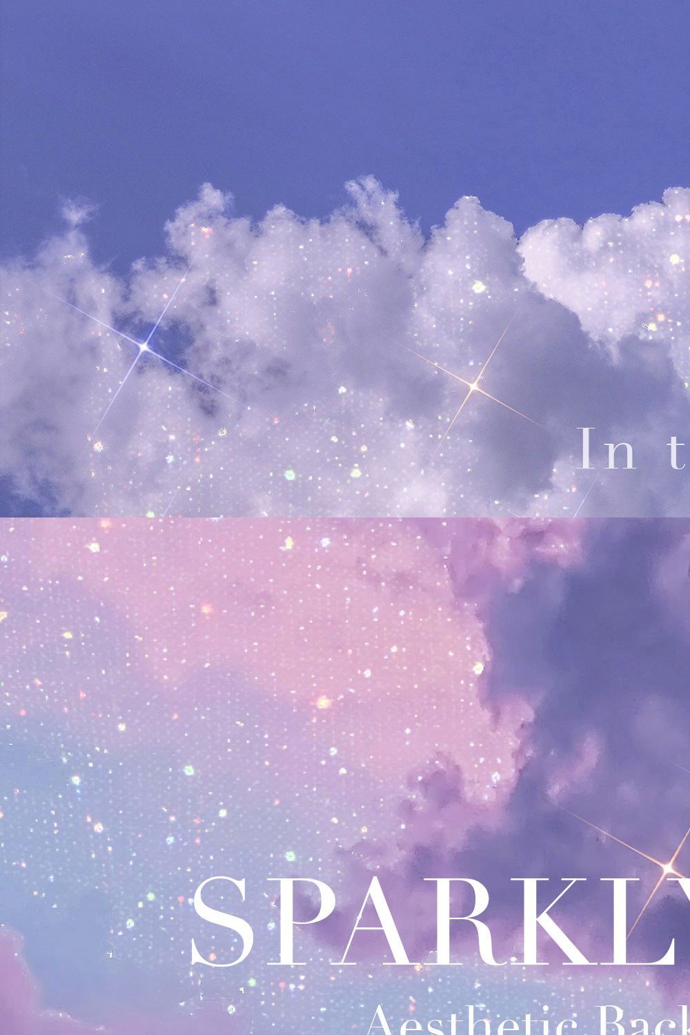 Sparkly Sky, Aesthetic Backgrounds pinterest preview image.