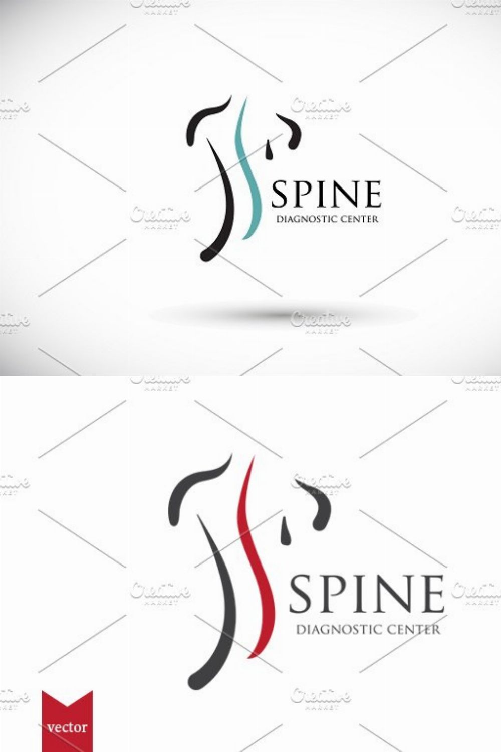 Spine Diagnostic Center logo pinterest preview image.