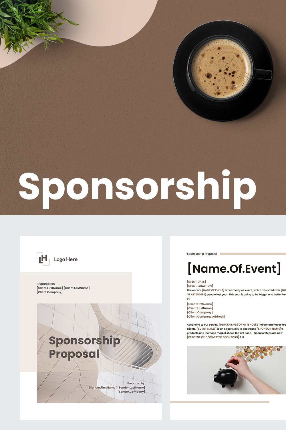 Sponsorship Proposal for CANVA & AI pinterest preview image.