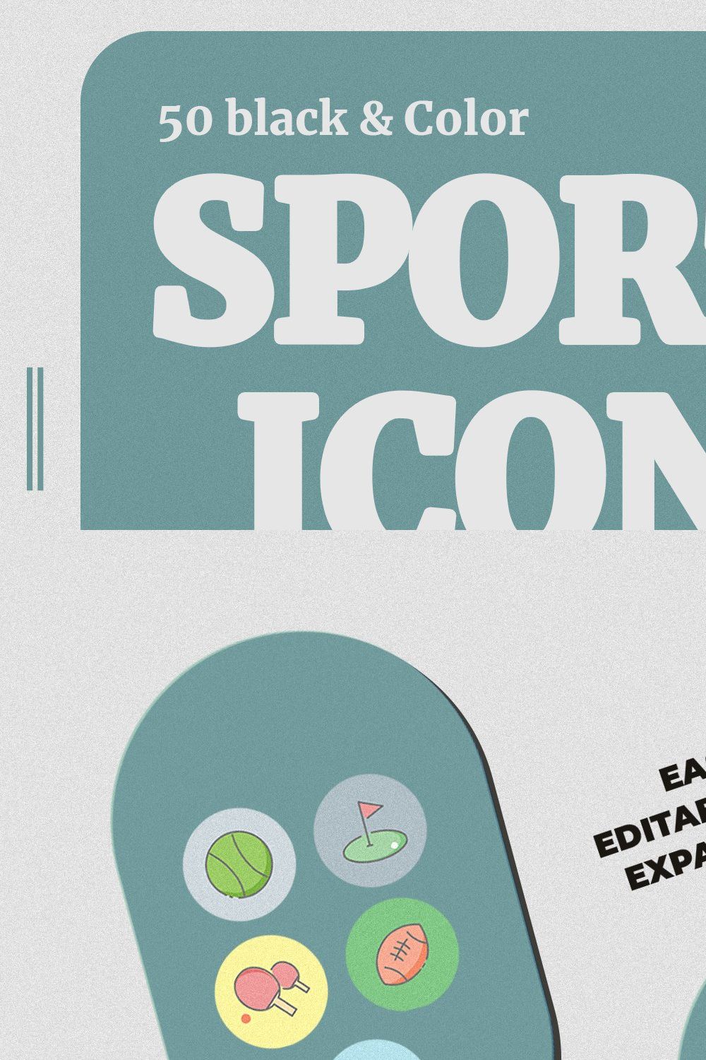 Sport Icon Pack pinterest preview image.