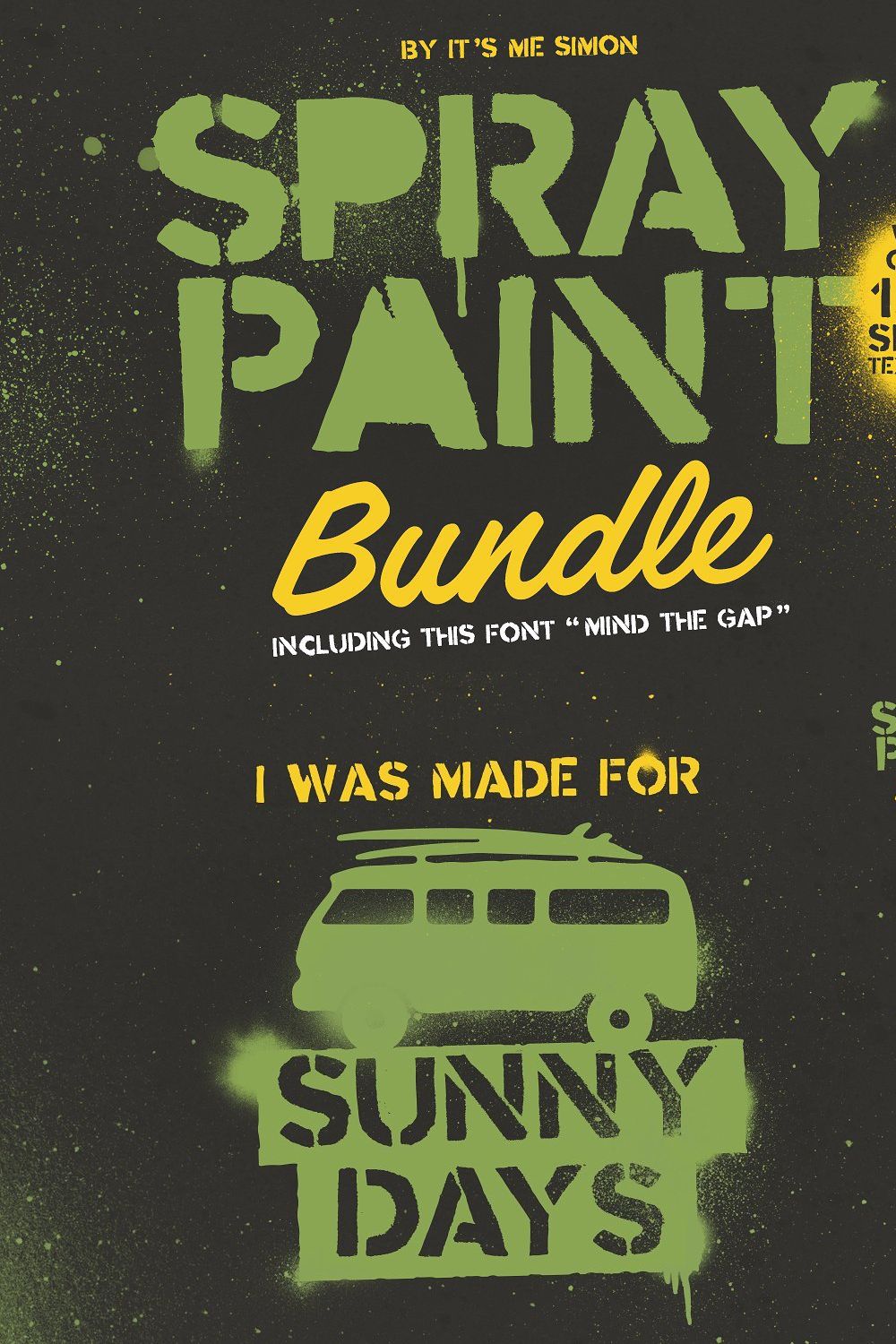 Spray Paint Bundle textures pinterest preview image.