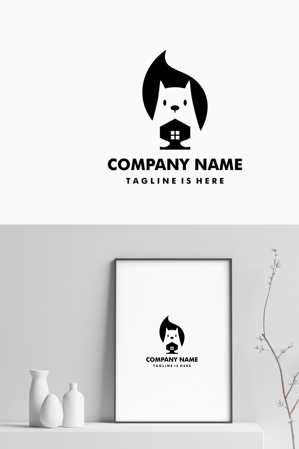 squirrel house logo pinterest preview image.