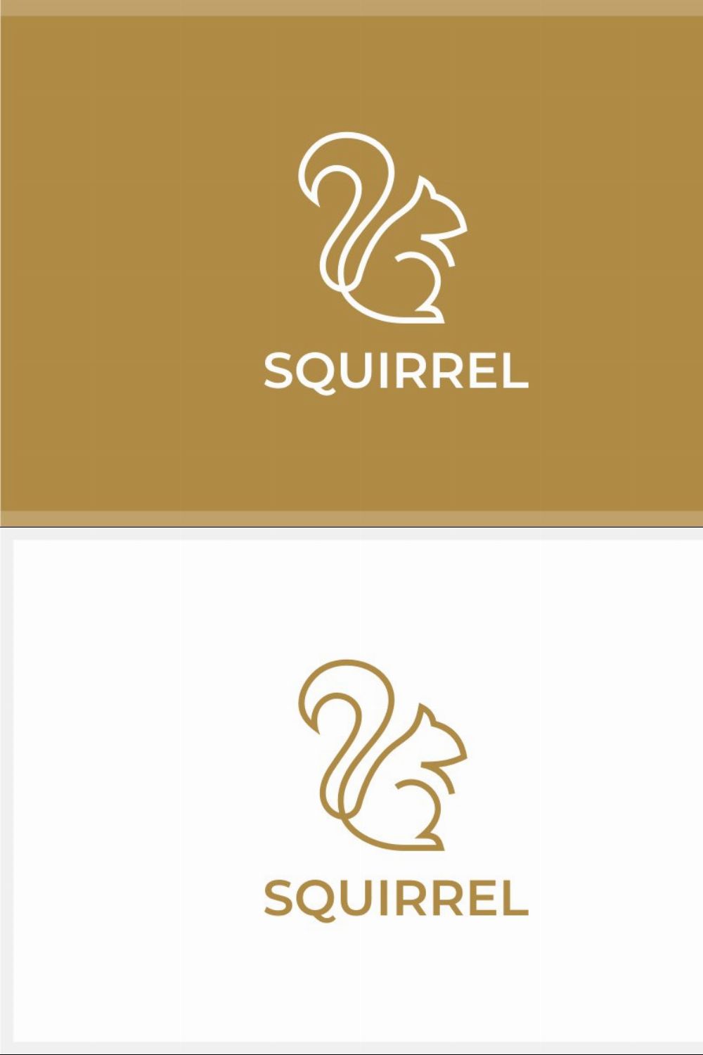 Squirrel Logo pinterest preview image.