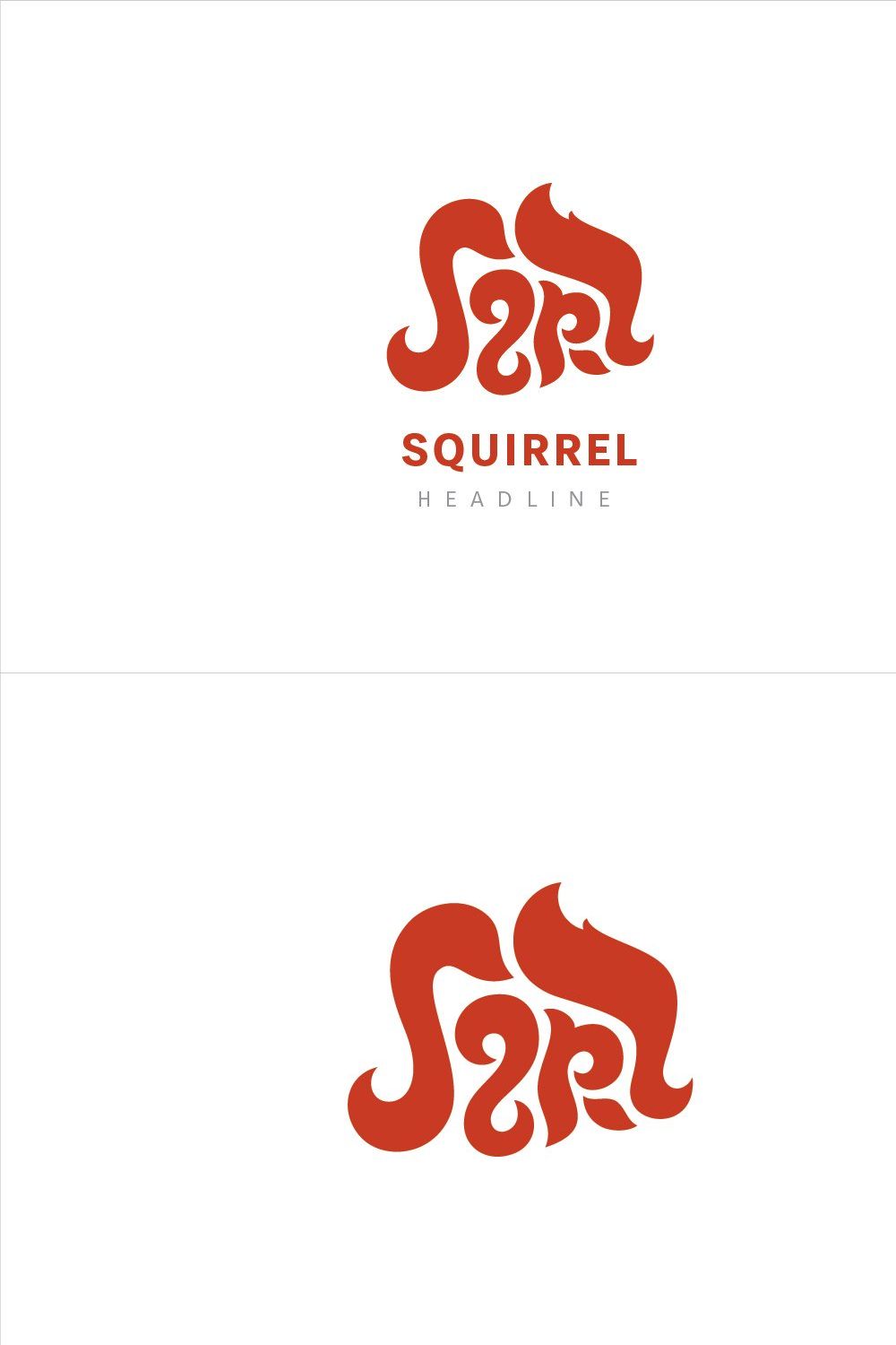 Squirrel Logo pinterest preview image.