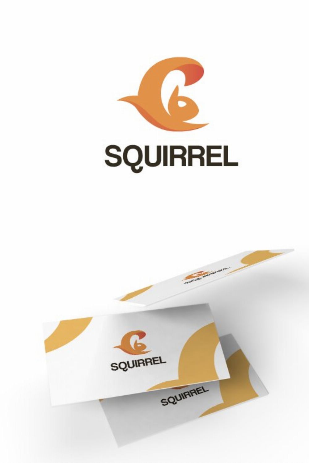 Squirrel logo pinterest preview image.